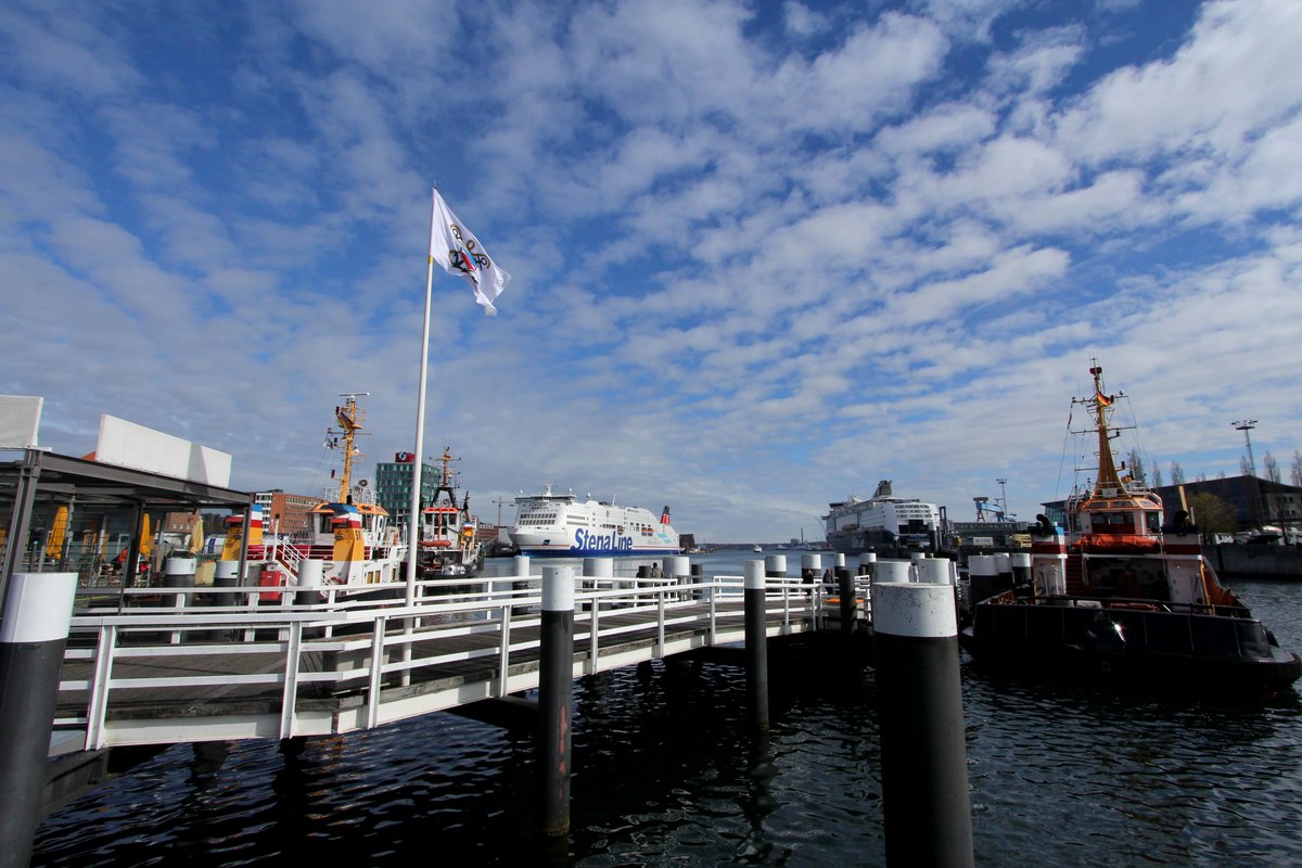 Kiel harbour with Stena Line ferry