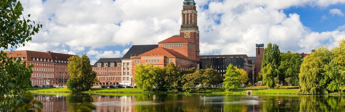 Kiel town hall and city centre
