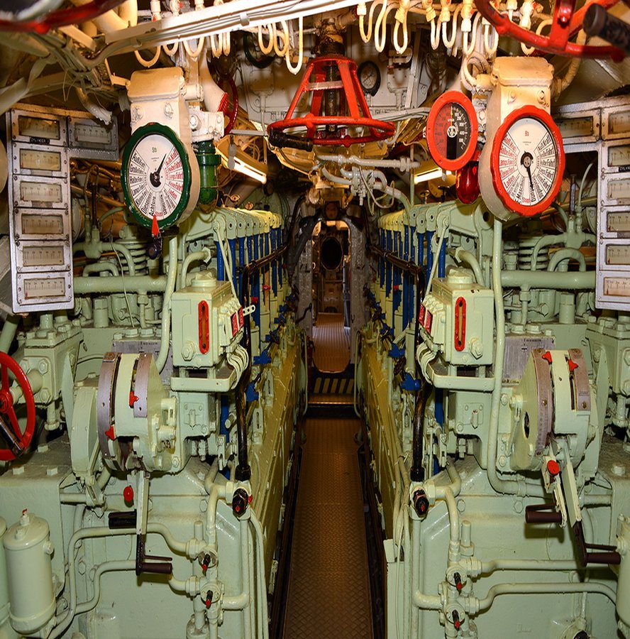 Inside U-995 WWII submarine
